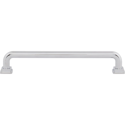 Atlas Homewares Kimberton 6-5/16" Center to Center Polished Chrome Cabinet Pull, 7" Length x 3/8" Width x 1-3/16" Projection