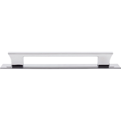 Atlas Homewares Zander 12" Center to Center Polished Chrome Appliance Pull, 13-3/4" Length x 1" Width x 2" Projection