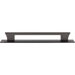 Atlas Homewares Zander 12" Center to Center Slate Appliance Pull, 13-3/4" Length x 1" Width x 2" Projection
