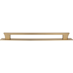 Atlas Homewares Zander 18" Center to Center Warm Brass Appliance Pull, 19-5/8" Length x 1" Width x 2" Projection