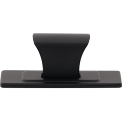 Atlas Homewares Zander Matte Black Rectangle Cabinet Knob, 1-1/4" Length x 3/4" Width x 1" Projection