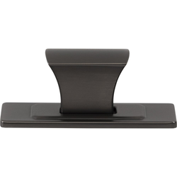 Atlas Homewares Zander Slate Rectangle Cabinet Knob, 1-1/4" Length x 3/4" Width x 1" Projection