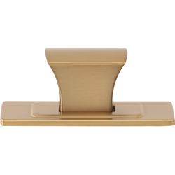 Atlas Homewares Zander Warm Brass Rectangle Cabinet Knob, 1-1/4" Length x 3/4" Width x 1" Projection
