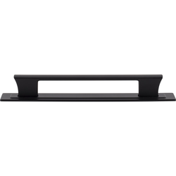 Atlas Homewares Zander 6-5/16" Center to Center Matte Black Cabinet Pull, 7-1/4" Length x 1/2" Width x 1-1/8" Projection
