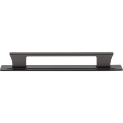 Atlas Homewares Zander 6-5/16" Center to Center Slate Cabinet Pull, 7-1/4" Length x 1/2" Width x 1-1/8" Projection