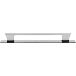 Atlas Homewares Zander 7-9/16" Center to Center Polished Chrome Cabinet Pull, 8-1/2" Length x 1/2" Width x 1-1/8" Projection
