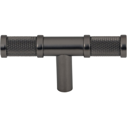 Top Knobs Burnham Ash Gray T-Shape Cabinet Knob, 3" Length x 9/16" Width x 1-7/16" Projection