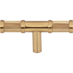 Top Knobs Burnham Honey Bronze T-Shape Cabinet Knob, 3" Length x 9/16" Width x 1-7/16" Projection