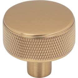 Top Knobs Burnham Honey Bronze Round Cabinet Knob, 1-1/4" Diameter x 1-1/8" Projection