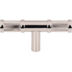 Top Knobs Burnham Polished Nickel T-Shape Cabinet Knob, 3" Length x 9/16" Width x 1-7/16" Projection