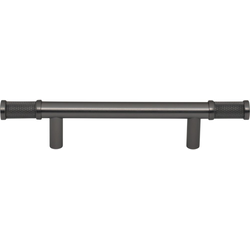Top Knobs Burnham 3-3/4" Center to Center Ash Gray Cabinet Pull, 6-7/8" Length x 9/16" Width x 1-7/16" Projection