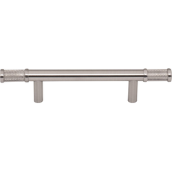 Top Knobs Burnham 3-3/4" Center to Center Brushed Satin Nickel Cabinet Pull, 6-7/8" Length x 9/16" Width x 1-7/16" Projection