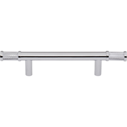 Top Knobs Burnham 3-3/4" Center to Center Polished Chrome Cabinet Pull, 6-7/8" Length x 9/16" Width x 1-7/16" Projection