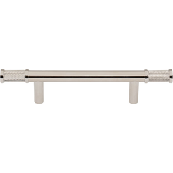 Top Knobs Burnham 3-3/4" Center to Center Polished Nickel Cabinet Pull, 6-7/8" Length x 9/16" Width x 1-7/16" Projection