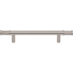 Top Knobs Burnham 5-1/16" Center to Center Brushed Satin Nickel Cabinet Pull, 8-1/16" Length x 9/16" Width x 1-7/16" Projection