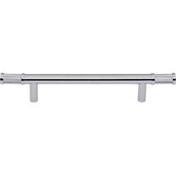 Top Knobs Burnham 5-1/16" Center to Center Polished Chrome Cabinet Pull, 8-1/16" Length x 9/16" Width x 1-7/16" Projection