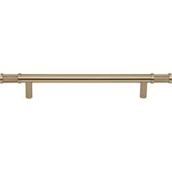 Top Knobs Burnham 6-5/16" Center to Center Honey Bronze Cabinet Pull, 9-1/4" Length x 9/16" Width x 1-7/16" Projection