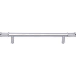 Top Knobs Burnham 6-5/16" Center to Center Polished Chrome Cabinet Pull, 9-1/4" Length x 9/16" Width x 1-7/16" Projection