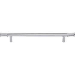 Top Knobs Burnham 7-9/16" Center to Center Polished Chrome Cabinet Pull, 10-3/8" Length x 9/16" Width x 1-7/16" Projection