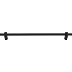 Top Knobs Dempsey 18" Center to Center Flat Black Appliance Pull, 21-1/4" Length x 5/8" Width x 2-1/4" Projection