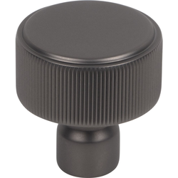 Top Knobs Dempsey Ash Gray Round Cabinet Knob, 1-1/4" Diameter x 1-1/4" Projection