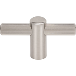 Top Knobs Dempsey Brushed Satin Nickel T-Shape Cabinet Knob, 2-1/2" Length x 9/16" Width x 1-7/16" Projection