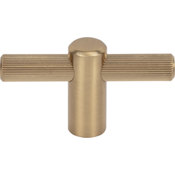 Top Knobs Dempsey Honey Bronze T-Shape Cabinet Knob, 2-1/2" Length x 9/16" Width x 1-7/16" Projection