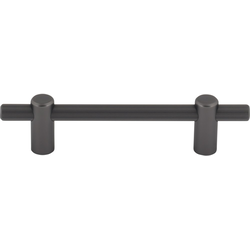 Top Knobs Dempsey 3-3/4" Center to Center Ash Gray Cabinet Pull, 5-3/4" Length x 3/8" Width x 1-3/8" Projection
