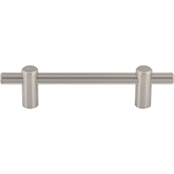 Top Knobs Dempsey 3-3/4" Center to Center Brushed Satin Nickel Cabinet Pull, 5-3/4" Length x 3/8" Width x 1-3/8" Projection