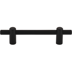 Top Knobs Dempsey 3-3/4" Center to Center Flat Black Cabinet Pull, 5-3/4" Length x 3/8" Width x 1-3/8" Projection