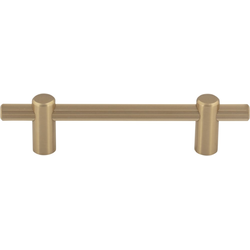 Top Knobs Dempsey 3-3/4" Center to Center Honey Bronze Cabinet Pull, 5-3/4" Length x 3/8" Width x 1-3/8" Projection