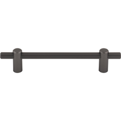 Top Knobs Dempsey 5-1/16" Center to Center Ash Gray Cabinet Pull, 7" Length x 3/8" Width x 1-3/8" Projection