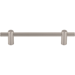 Top Knobs Dempsey 5-1/16" Center to Center Brushed Satin Nickel Cabinet Pull, 7" Length x 3/8" Width x 1-3/8" Projection