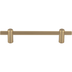 Top Knobs Dempsey 5-1/16" Center to Center Honey Bronze Cabinet Pull, 7" Length x 3/8" Width x 1-3/8" Projection