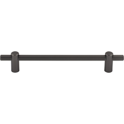 Top Knobs Dempsey 6-5/16" Center to Center Ash Gray Cabinet Pull, 8-5/16" Length x 3/8" Width x 1-3/8" Projection