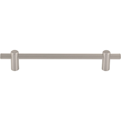 Top Knobs Dempsey 6-5/16" Center to Center Brushed Satin Nickel Cabinet Pull, 8-5/16" Length x 3/8" Width x 1-3/8" Projection