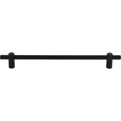 Top Knobs Dempsey 8-13/16" Center to Center Flat Black Cabinet Pull, 10-7/8" Length x 3/8" Width x 1-3/8" Projection
