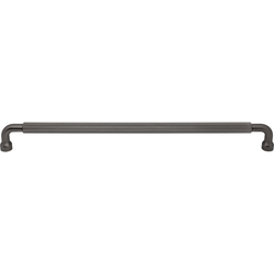 Top Knobs Garrison 18" Center to Center Ash Gray Appliance Pull, 18-13/16" Length x 3/4" Width x 2" Projection
