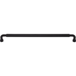 Top Knobs Garrison 18" Center to Center Flat Black Appliance Pull, 18-13/16" Length x 3/4" Width x 2" Projection