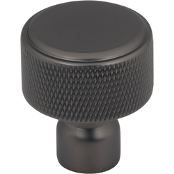 Top Knobs Garrison Ash Gray Round Cabinet Knob, 1-1/8" Diameter x 1-1/8" Projection