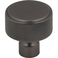 Top Knobs Garrison Ash Gray Round Cabinet Knob, 1-1/4" Diameter x 1-1/4" Projection