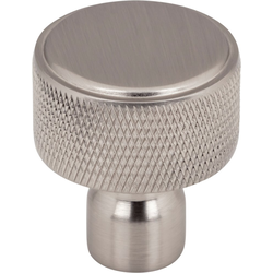 Top Knobs Garrison Brushed Satin Nickel Round Cabinet Knob, 1-1/8" Diameter x 1-1/8" Projection