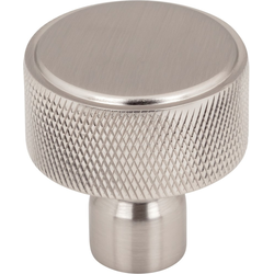 Top Knobs Garrison Brushed Satin Nickel Round Cabinet Knob, 1-1/4" Diameter x 1-1/4" Projection