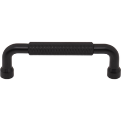Top Knobs Garrison 3-3/4" Center to Center Flat Black Cabinet Pull, 4-5/16" Length x 1/2" Width x 15/16" Projection