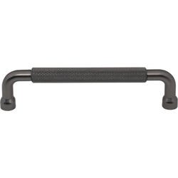 Top Knobs Garrison 5-1/16" Center to Center Ash Gray Cabinet Pull, 5-9/16" Length x 1/2" Width x 1-5/16" Projection