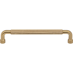 Top Knobs Garrison 6-5/16" Center to Center Honey Bronze Cabinet Pull, 6-7/8" Length x 1/2" Width x 1-5/16" Projection