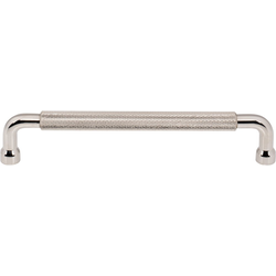 Top Knobs Garrison 6-5/16" Center to Center Polished Nickel Cabinet Pull, 6-7/8" Length x 1/2" Width x 1-5/16" Projection