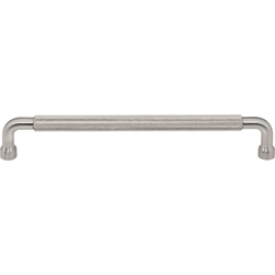Top Knobs Garrison 7-9/16" Center to Center Brushed Satin Nickel Cabinet Pull, 8-1/8" Length x 1/2" Width x 1-5/16" Projection
