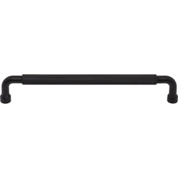 Top Knobs Garrison 7-9/16" Center to Center Flat Black Cabinet Pull, 8-1/8" Length x 1/2" Width x 1-5/16" Projection