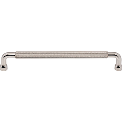 Top Knobs Garrison 7-9/16" Center to Center Polished Nickel Cabinet Pull, 8-1/8" Length x 1/2" Width x 1-5/16" Projection
